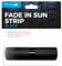 Simply FAD01 Car Windscreen Fade Strip, Provides Protection from Sun Glare, Self Cling Easily Fit & Remove Black