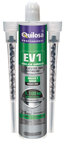 Quilosa Anclaje Taco Químico EV1 Poliester sin estireno, 300 ml
