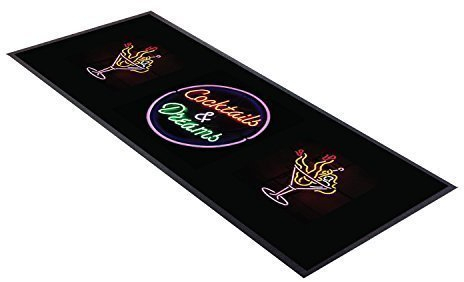 Tapis de Bar avec Motif Cocktails et rêves - Excellente idée Cadeau pour la Maison, Le Bar, la Boutique, Les Cocktails, Les fêtes publicitaires.