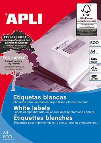 APLI 1778 Permanent-Etiketten, 52,5 x 29,7 mm, 500 Blatt