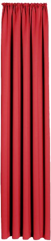Horn textiles Sopran 0-1 Verdunkelungsvorhang, kurz, stückgefärbt, rot