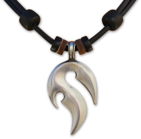 HANA LIMA Surferkette Lederkette Tribalkette Halskette Herren Damen Metallanhänger