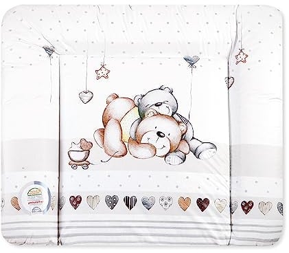 Julius Zöllner Wickelauflage Softy 85x75 cm - Wickelunterlage - wasserdicht und abwischbar - Made in Germany – Oeko-Tex Standard 100 – Schmusebär