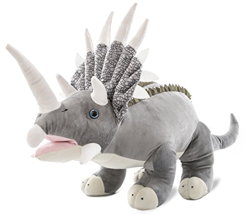 Wagner 4503 - Plüschtier XXL Dinosaurier Triceratops - 85 cm Gross - Dino Kuscheltier