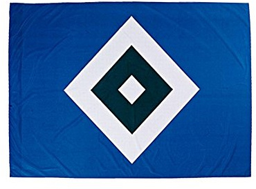 Flaggenfritze Hissflagge Hamburger SV Schrebergarten - 120 x 180 cm + gratis Aufkleber
