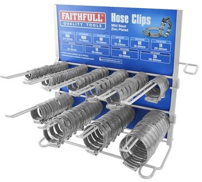 Faithfull Hose Clip Display 100 Piece