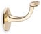 Handlaufhalter messing runde Auflage mit Stockschraube