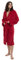 Lumaland Peignoir de Luxe en Microfibre avec Capuche - Pour Femme et Homme – Disponible en Différentes Tailles et Couleurs - Rouge XL