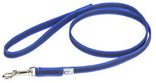 Julius-K9, Guinzaglio Color & Gray con manico, 14 mm x 1,2 m, blu
