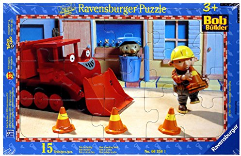 Ravensburger 06358 - Bob ist fleissig, 15 Teile Rahmenpuzzle