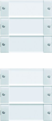 Gira 213603 Wippenset 6-Fach Beschriftungsfeld System 55 klar, reinweiß