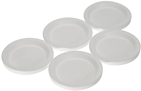 Weck Frischhaltedeckel aus Kunststoff - Ø 80 mm - weiß - 5 Stück