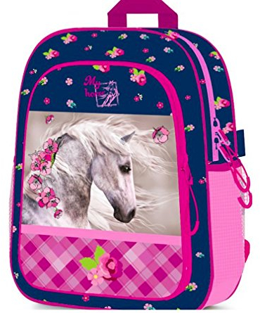 PFERD Pony EINHORN RUCKSACK mit Sticker-von-Kids4shop TASCHE KINDERGARTEN kpp