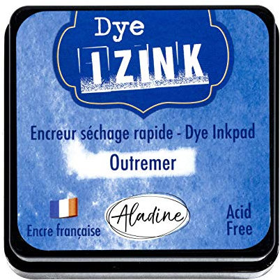Aladine 19260 Izink Dye Stempelkissen, Ultramarinblau