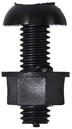 Genuine 100 Pairs Black Number Plate Bolts & Nuts Car Van Truck Bike - Part N...