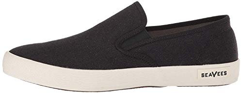 SEAVEES Men's Baja Slip on Original Sneaker, Black, 7 UK