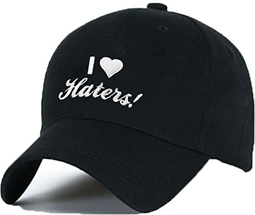MFAZ Morefaz Ltd Damen Herren Baumwolle Baseball Cap Cap I Love Haters