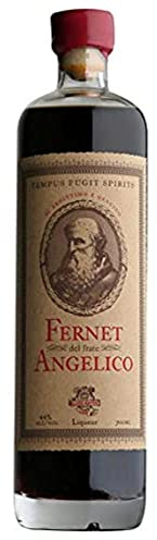 Tempus Fugit Fernet del Frate Angelico Bitters, 70cl, 44% ABV, Liqueur Made with Saffron, Bittersweet Go-To- Sipper or For Delicious Cocktails