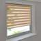 Easy-Shadow Universal Doppelrollo Klemmrollo Außenmaß Breite 100 x 100 cm Höhe - 100x100 cm Apricot (Creme, beige) - Vario Kleberollo Easy&Fix inkl. 2 Stück Klemmträger und Seitenführung