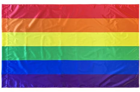 Durabol Bandera Arcoíris Orgullo Gay LGBT Pride 150 x 90 cm Satén