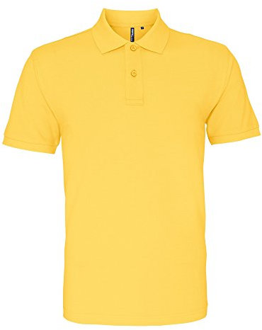 Asquith & Fox Men's Asquith and Fox Men's Polo Short Sleeve Polo Shirt, Yellow (Mustard 000), Large (Manufacturer Size:Large)