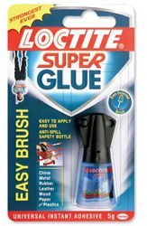 Brand New. Loctite Super Glue Easy Brush in Anti-spill safety Bottle 5g Ref 87819150