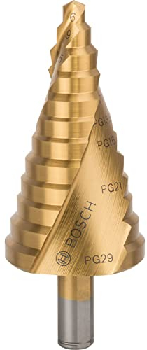 Bosch 2 608 587 435 - Brocas escalonadas HSS-TiN - 6-37 mm, 10,0 mm, 93 mm (pack de 1)