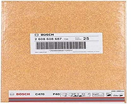 Bosch Accessories Schleifblatt C470 230 x 280 mm 40 ungelocht Beige