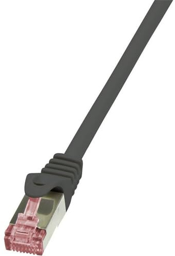 LogiLink CQ2063S CAT6 S/FTP PIMF PrimeLine Ethernet Patch Cable, 3 Meter Length, Black