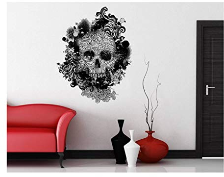 Apalis Wandtattoo No.503 Skull 74x95cm, Größe HxB: 95cm x 74cm