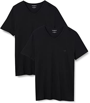 Emporio Armani Herren 111648cc722 Schlafanzugoberteil, Black, L EU
