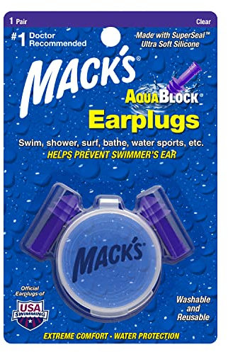 Macks Aqua Block Ohrstöpsel Violett violett 1 Pair
