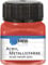 KREUL 77273 - Acryl Metallicfarbe, 20 ml Glas in rot, glamouröse Acrylfarbe mit Metalliceffekt auf Wasserbasis, cremig deckend, schnelltrocknend und wasserfest