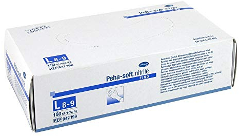 Hartmann Peha Soft Nitril Fino T8-9 L, 150 Stück