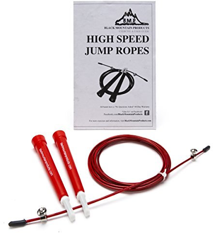 Black Mountain Products Speed Jump Rope Cable, Rot