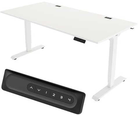 Yaasa Desk Essential 140x80cm, höhenverstellbarer Schreibtisch fürs Büro