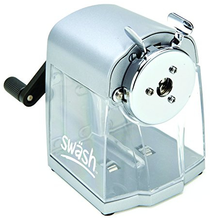 Swash 30FA Heavy Duty Desktop Pencil Sharpener – For All Pencil Types, Standard to Jumbo, 7 mm to 12 mm Diameter