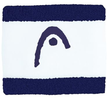 HEAD Schweißband Striped 2,5'', Navy/White, One Size