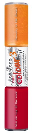 Essence Nail Colour 3 Create Your own Shade Nr. 03 Kiss on top of the rock dancing in the streets Farbe: Rot / Orange mit rotem Glanz Inhalt: 2 x 4ml Nagellack zum kombinieren oder solo auftragen. Nail Polish