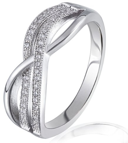 Goldmaid Damen-Ring 925 Sterling Silber 43 weiße Zirkonia Gr. 56 (17.8) Pa R5051S56 Schmuck