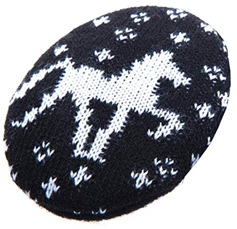 Earbags Ohrenwärmer Fashion, Strickpferd schwarz, M