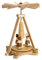 Rudolphs Schatzkiste Minipyramide Minipyramide Kurrende Natur BxHxT 11x15x11cm NEU Holzpyramide Weihnachtspyramide Designpyramide Tischpyramide Wärmespiel Tischdeko Dekoration Weihnachten Wärmespiel