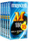 Maxell E180 5PK Blank Tapes