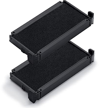 Trodat 1099898 Ersatzkissen 1099898 für Printy 4911, 4911 Typo, 4800, 4820, 4822,,4951 – Stempelfarbe Stempelfarbe schwarz, 2er-Pack