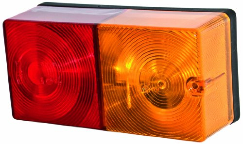 Ring Four Function Large Trailer Lamp With Bulbs - Brake, Tail, Indicator & Number Plate Lamp