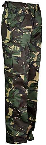MyShoeStore Mens Gents Work Trousers Workwear Combat Pants Classic Bottoms Tough Stitched Work Knee Pad Trouser with Belt Loops & Pockets Pants Plus Big King Sizes 30-56(Camo, 34/29)