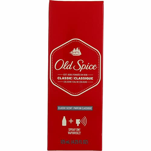 Old Spice Classic Cologne Spray 4.25 Oz Pack Of 3