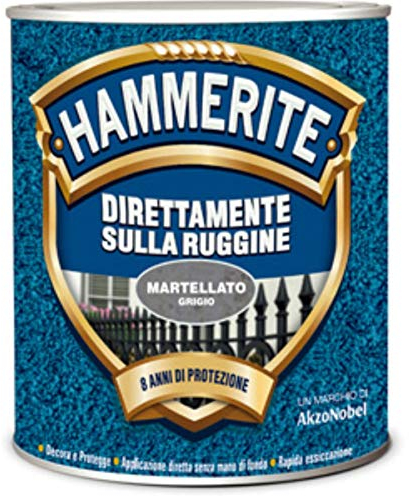 HAMMERITE Direkt auf Rost, Emaille, Kupfer, gehämmert, 0,750 l