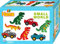 Hama Perlen 3502 Geschenk-Set Kleine Welt mit ca. 2.000 bunten Midi Bügelperlen mit Durchmesser 5 mm, Stiftplatten Auto und Dino, inkl. Bügelpapier, kreativer Bastelspaß für Groß und Klein