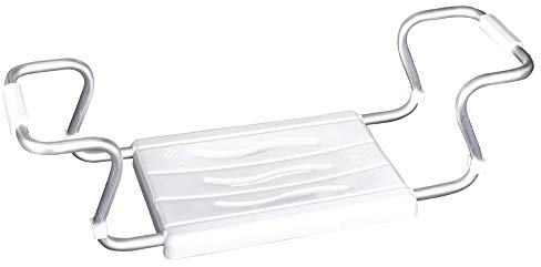 WENKO Secura Badewannensitz, ausziehbar, 120 kg Tragkraft, 55-65 x 18 x 26 cm, weiß